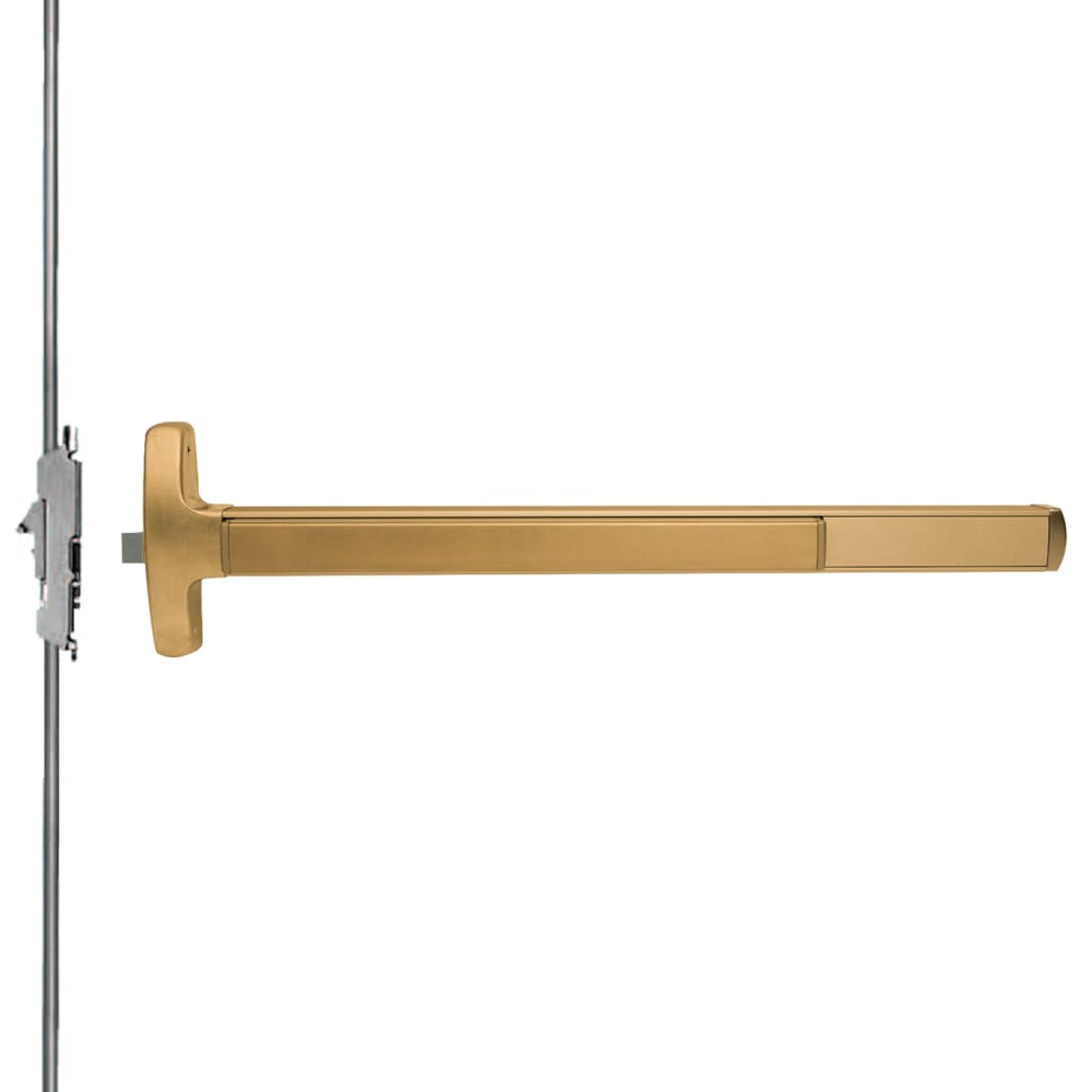 F24CWDC-L-BE-DANE-US10-3-LHR Falcon Exit Device in Satin Bronze