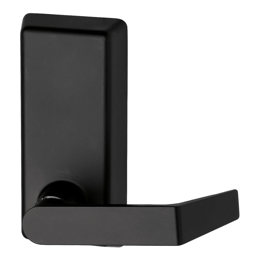 230L-BE-06 622 RHR - Von Duprin Grade 1 Passage 06 Lever Trim, 1-3/4" to 2-1/4" Door Thickness, For Use With 22 Series Exit Devices, Flat Black Coated Finish, Right-Hand Reverse