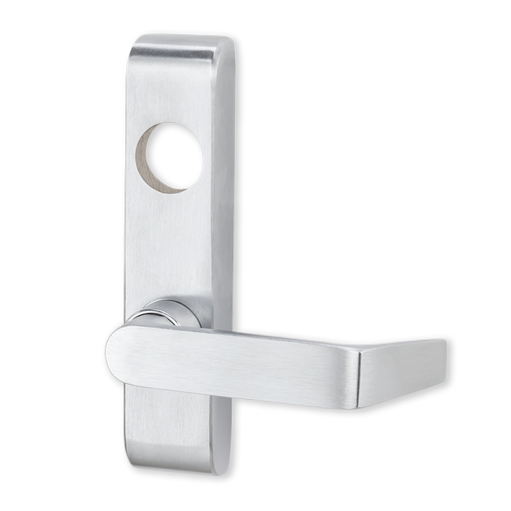 E373L-BE-06 26D FSE RHR - Von Duprin Grade 1 Electric Passage 06 Lever Trim, Fail Secure, For Use With 88 Series Exit Devices, Satin Chrome Finish, Right-Hand Reverse
