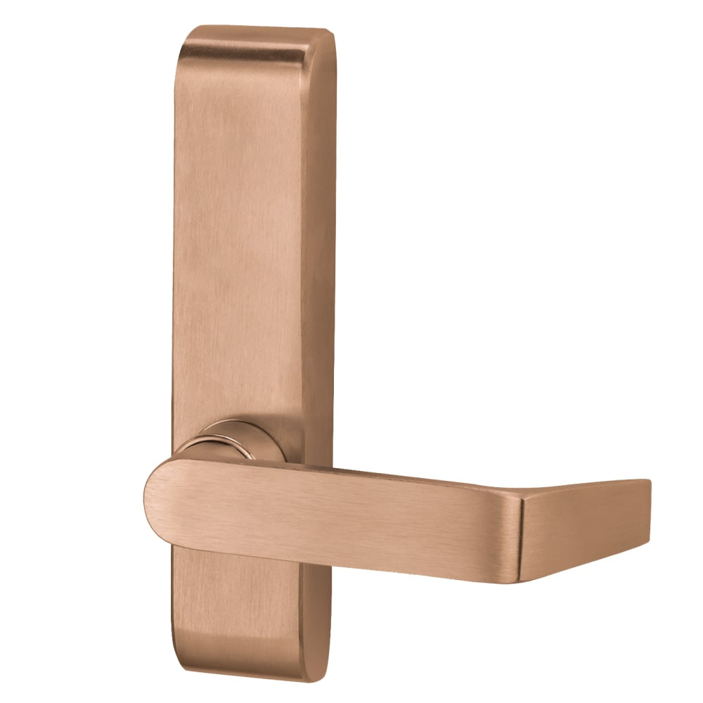 E373L-BE-06 US10 FSE RHR - Von Duprin Grade 1 Electric Passage 06 Lever Trim, Fail Secure, For Use With 88 Series Exit Devices, Satin Bronze Clear Coated Finish, Right-Hand Reverse