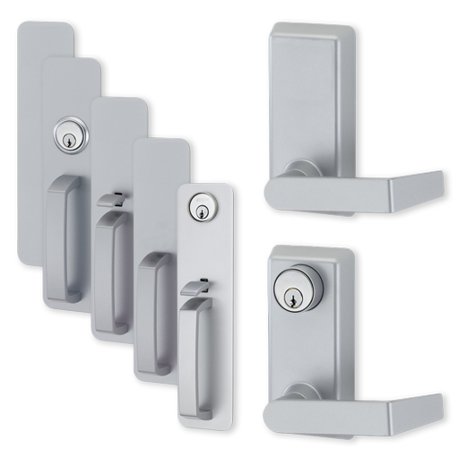 230L-17 622 RHR - Von Duprin Grade 1 Lever Trim, Classroom Function, 17 Lever with Escutcheon, Flat Black Coated Finish, Right Hand Reverse