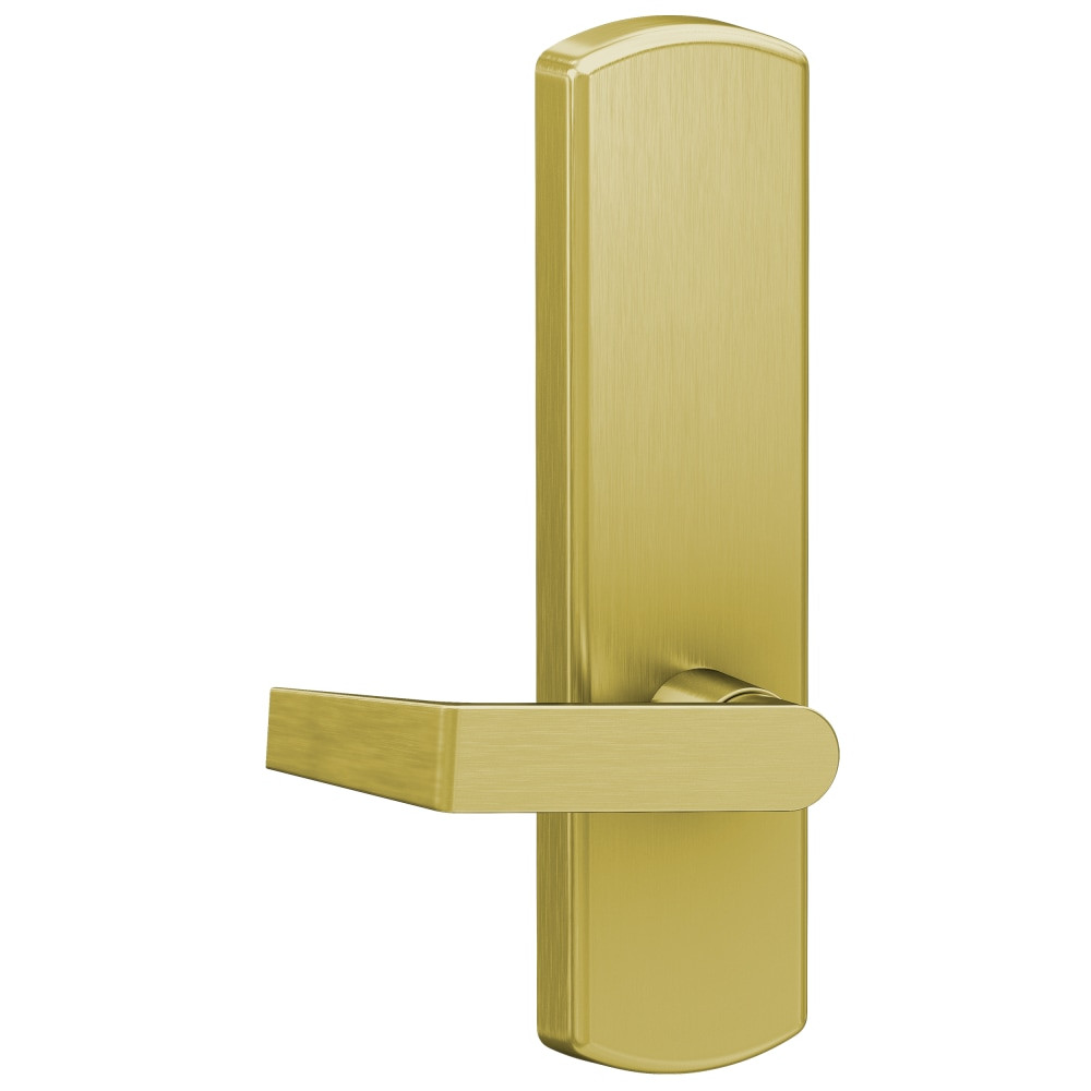 996L-BE-06-M US4 LHR - Von Duprin Grade 1 Passage 06 Lever Trim, For Use With 98/99 Series Mortise Exit Devices, Satin Brass Finish, Left-Hand Reverse