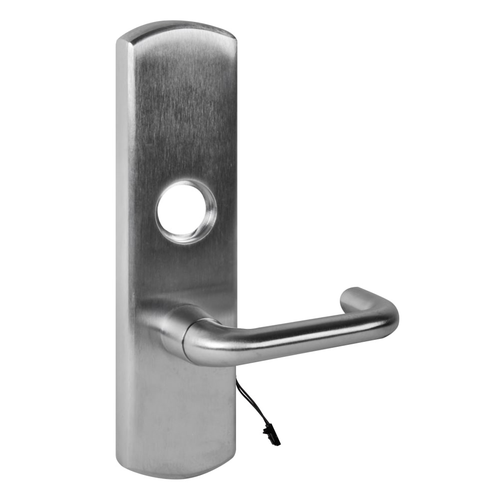 M996L-BE-03-M 26D RHR - Von Duprin Grade 1 Motorized Passage 03 Lever Trim, For Use With 98/99 Series Mortise Exit Devices, Satin Chrome Finish, Right-Hand Reverse