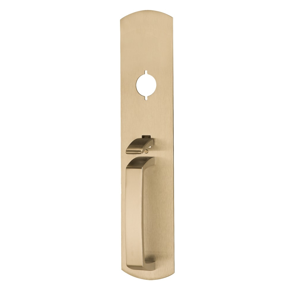 990TP-M US4 - Von Duprin Grade 1 Thumbpiece Pull Trim, Classroom Function, Mortise Prep, Satin Brass Finish, Non-Handed