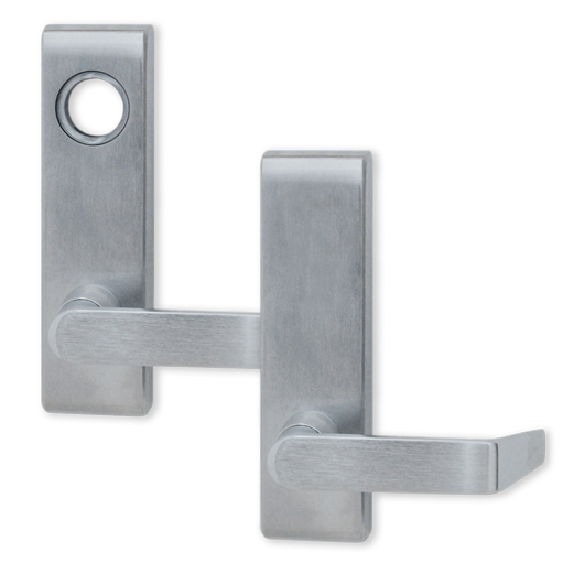 940L-BE-17 26D LHR - Von Duprin Grade 1 Passage 17 Lever Trim, For Use With 94/95 Series Exit Devices, Satin Chrome Finish, Left-Hand Reverse