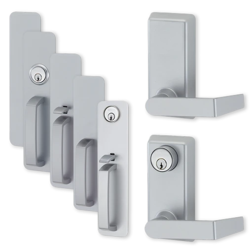 230L-BE-17 695 RHR - Von Duprin Grade 1 Passage 17 Lever Trim, 1-3/4" to 2-1/4" Door Thickness, For Use With 22 Series Exit Devices, Dark Bronze Painted Finish, Right-Hand Reverse