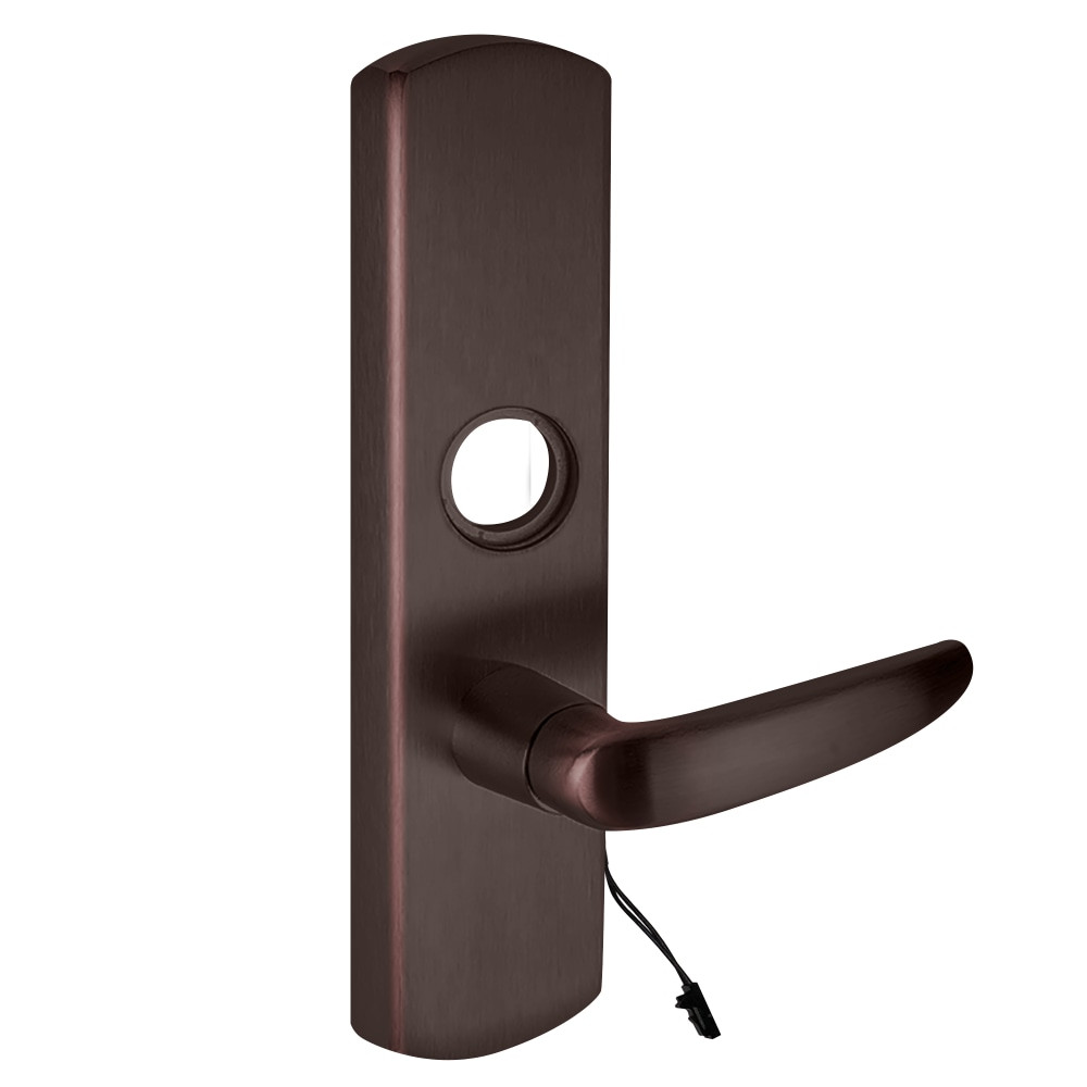 M996L-BE-07-M 643E LHR - Von Duprin Grade 1 Motorized Passage 07 Lever Trim, For Use With 98/99 Series Mortise Exit Devices, Aged Bronze Finish, Left-Hand Reverse
