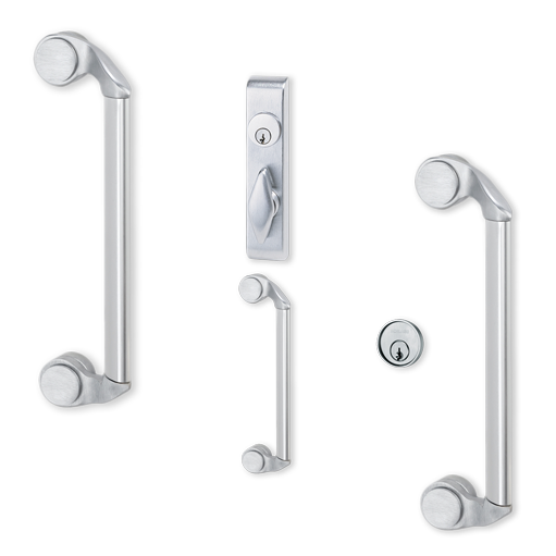 550DT 643E - Von Duprin Grade 1 Pull Trim, Dummy Function, Aged Bronze Finish, Non-Handed