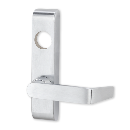 373L-BE-02 26D LHR - Von Duprin Grade 1 Passage 02 Lever Trim, For Use With 88 Series Exit Devices, Satin Chrome Finish, Left-Hand Reverse