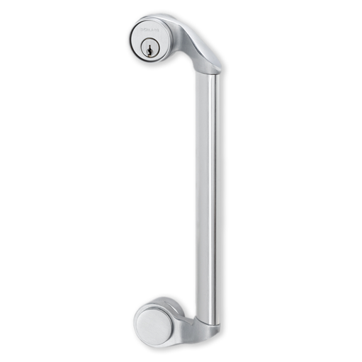 555NL-CA US3 - Von Duprin Grade 1 Pull Trim, Nightlatch Cylinder Assembly Function, Bright Brass Finish, Non-Handed