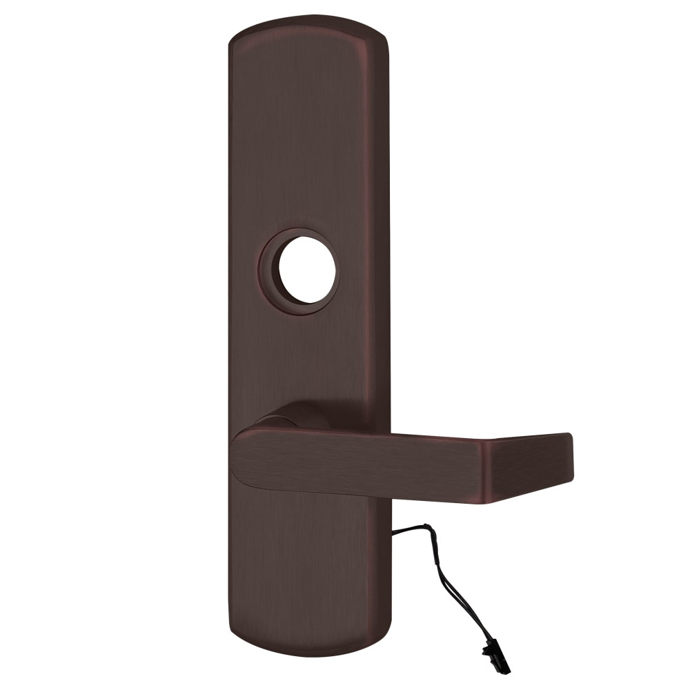 M996L-06-M 643E LHR - Von Duprin Grade 1 Motorized Lever Trim, Classroom Function, Mortise Prep, 06 Lever with Escutcheon, Aged Bronze Finish, Left Hand Reverse