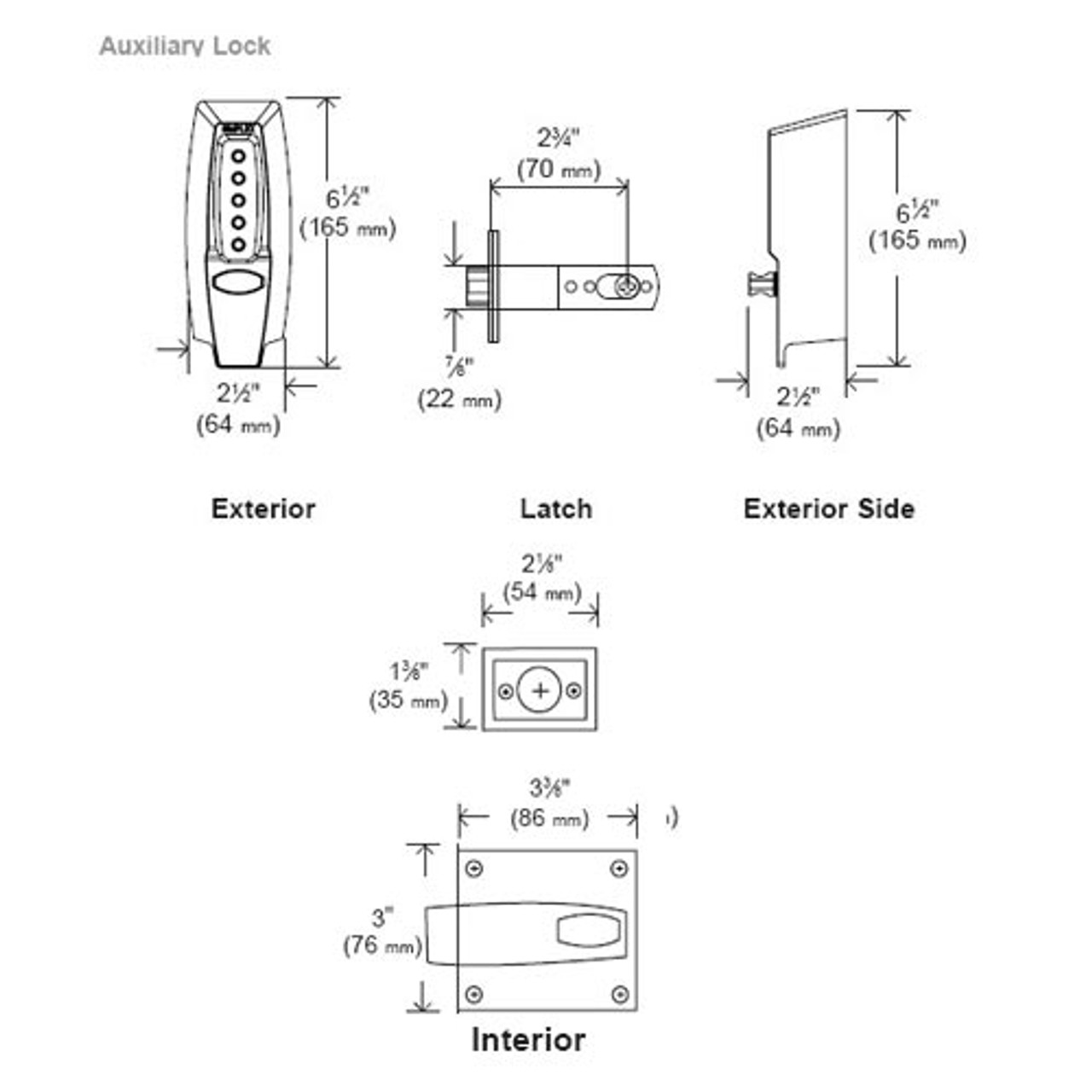 Simplex Pushbutton Lock