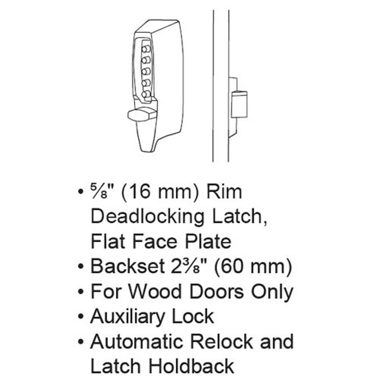 Simplex Pushbutton Lock