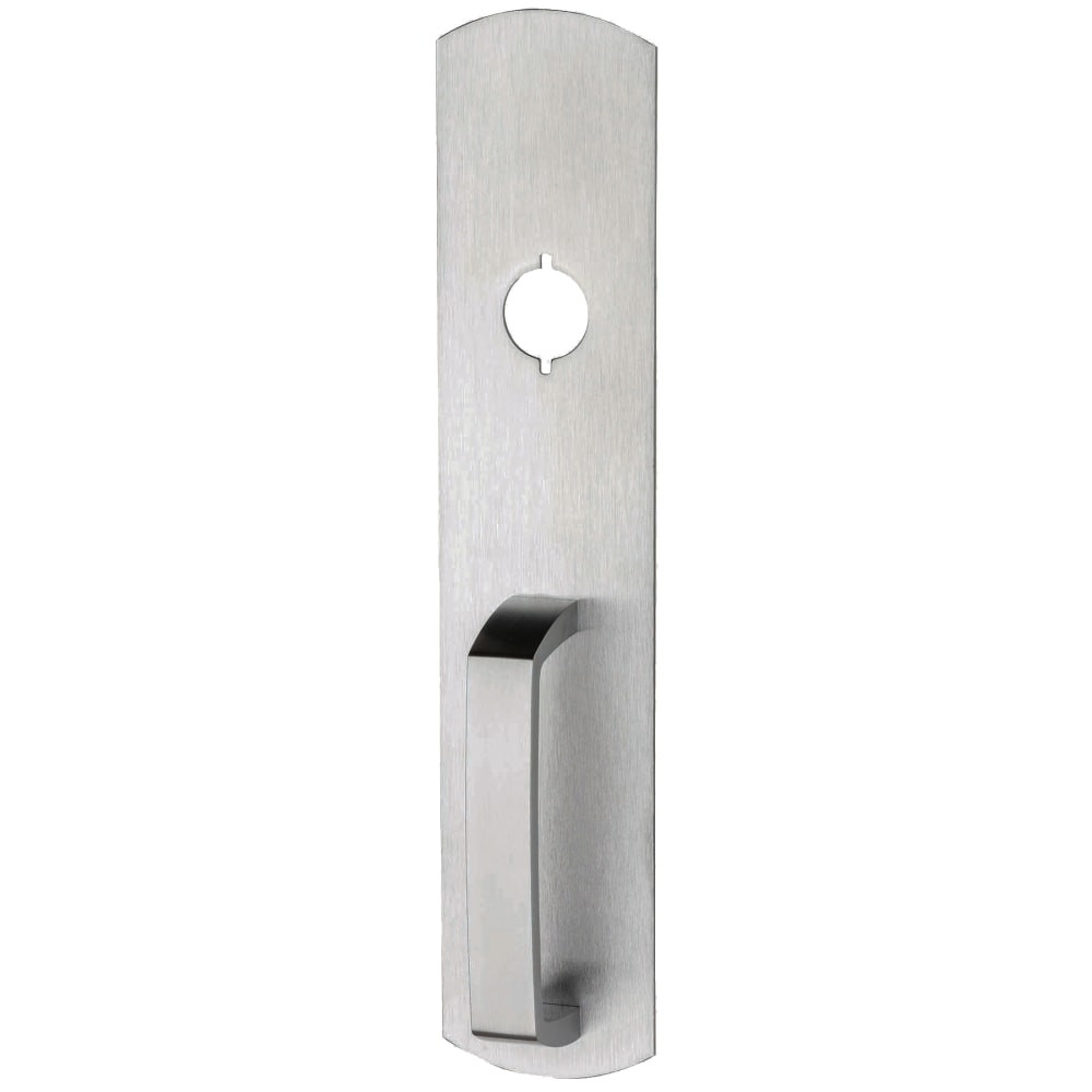QEL98L-NL-12-F 4 26D RHR Von Duprin Fire Rated Quiet Electric Latch (QEL) 98 Series Lever Night Latch Rim Exit Device Satin Chrome