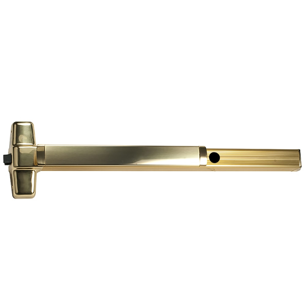 CD99NL-OP 3 US3 Von Duprin Concealed Door (CD) 99 Series Night Latch Office Surface Vertical Rod Exit Device Bright Brass
