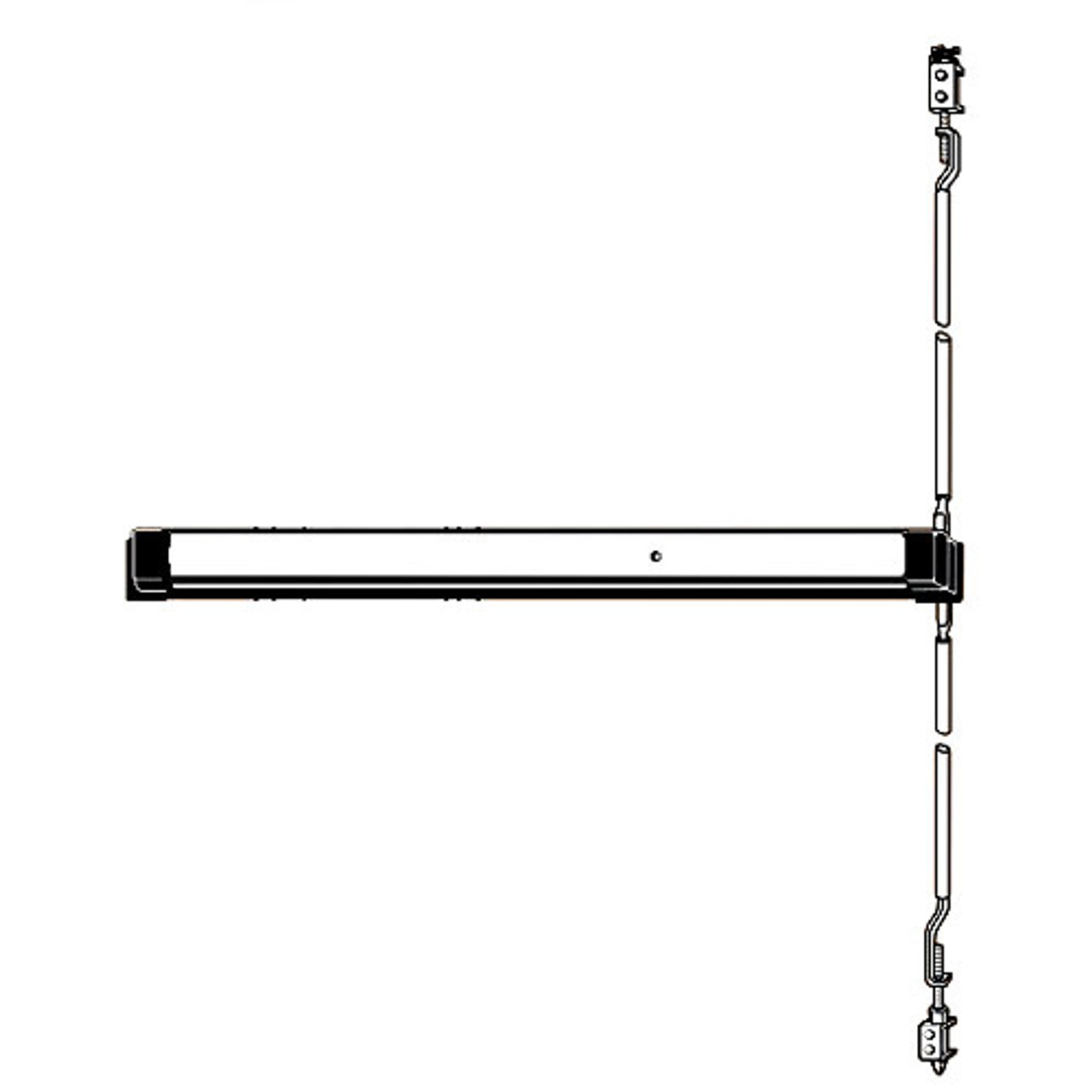 Adams Rite Narrow Stile Concealed Vertical Rod Exit Device
