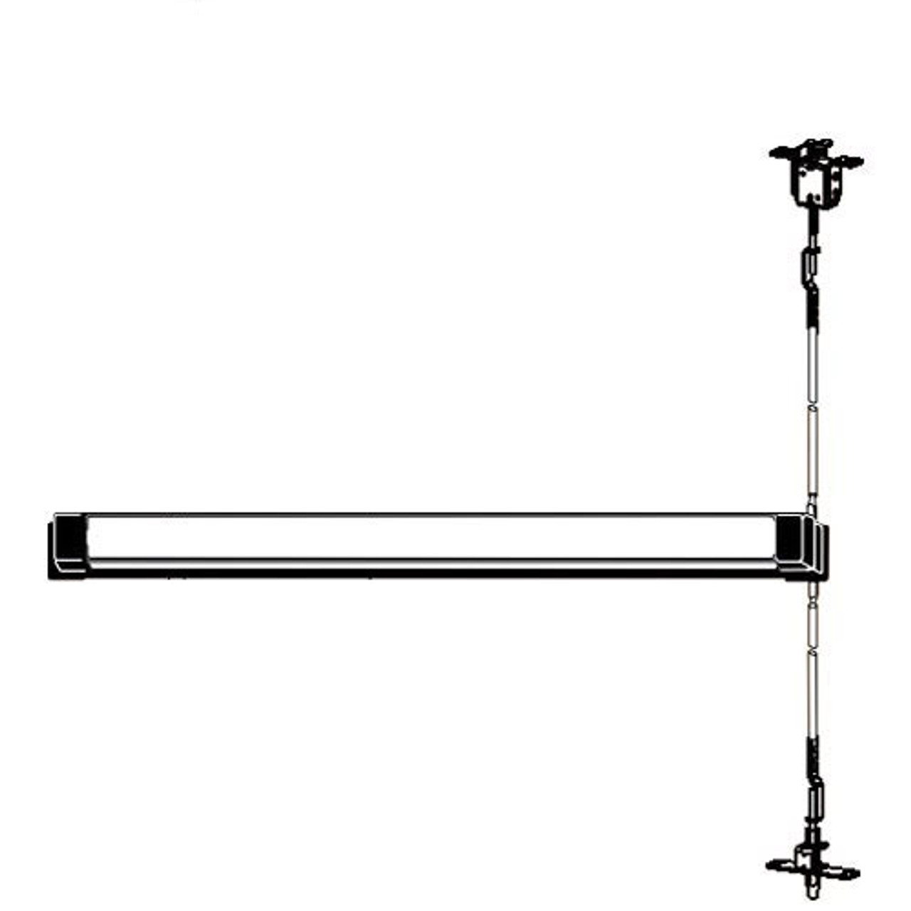 Adams Rite Fire-rated Concealed Vertical Rod Exit Device Adams Rite Fire-rated Concealed Vertical Rod Exit Device