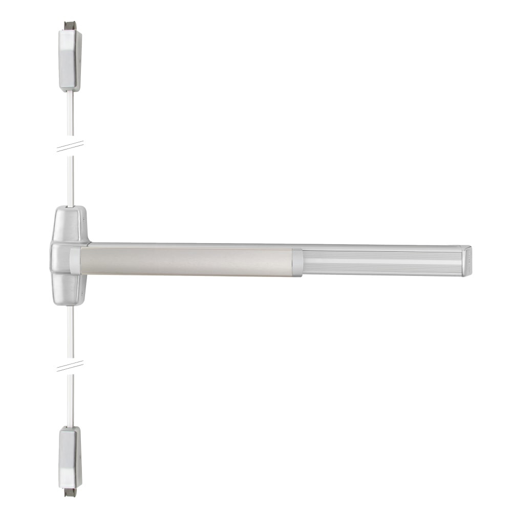 RXQEL9927L-BE-07 3 26D RHR Von Duprin 99 Series Passage Surface Vertical Rod Exit Device in Satin Chrome