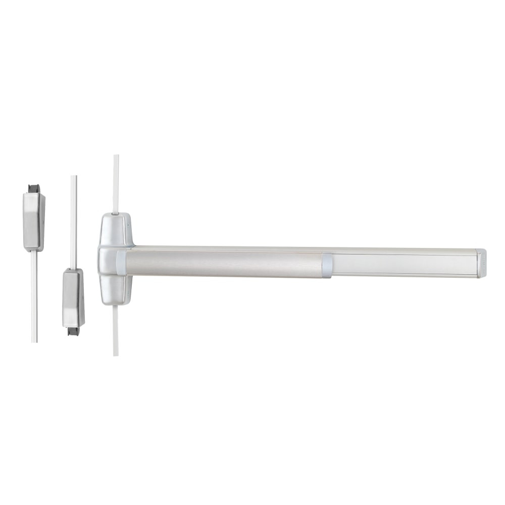 QEL9827L-01-F 3 26D LHR Von Duprin 98 Series Classroom Fire Rated Surface Vertical Rod Exit Device in Satin Chrome