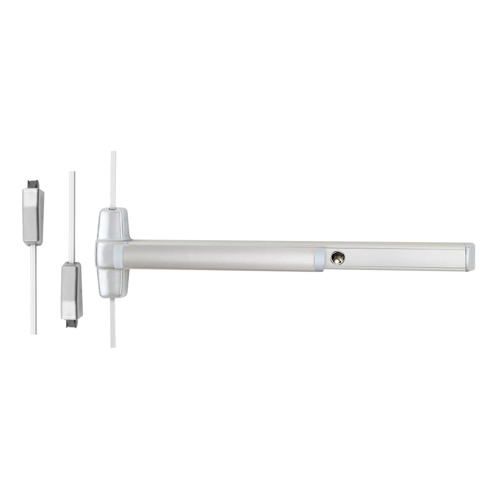 CD9827L-NL-03 3 26D RHR Von Duprin 98 Series Night Latch Surface Vertical Rod Exit Device in Satin Chrome