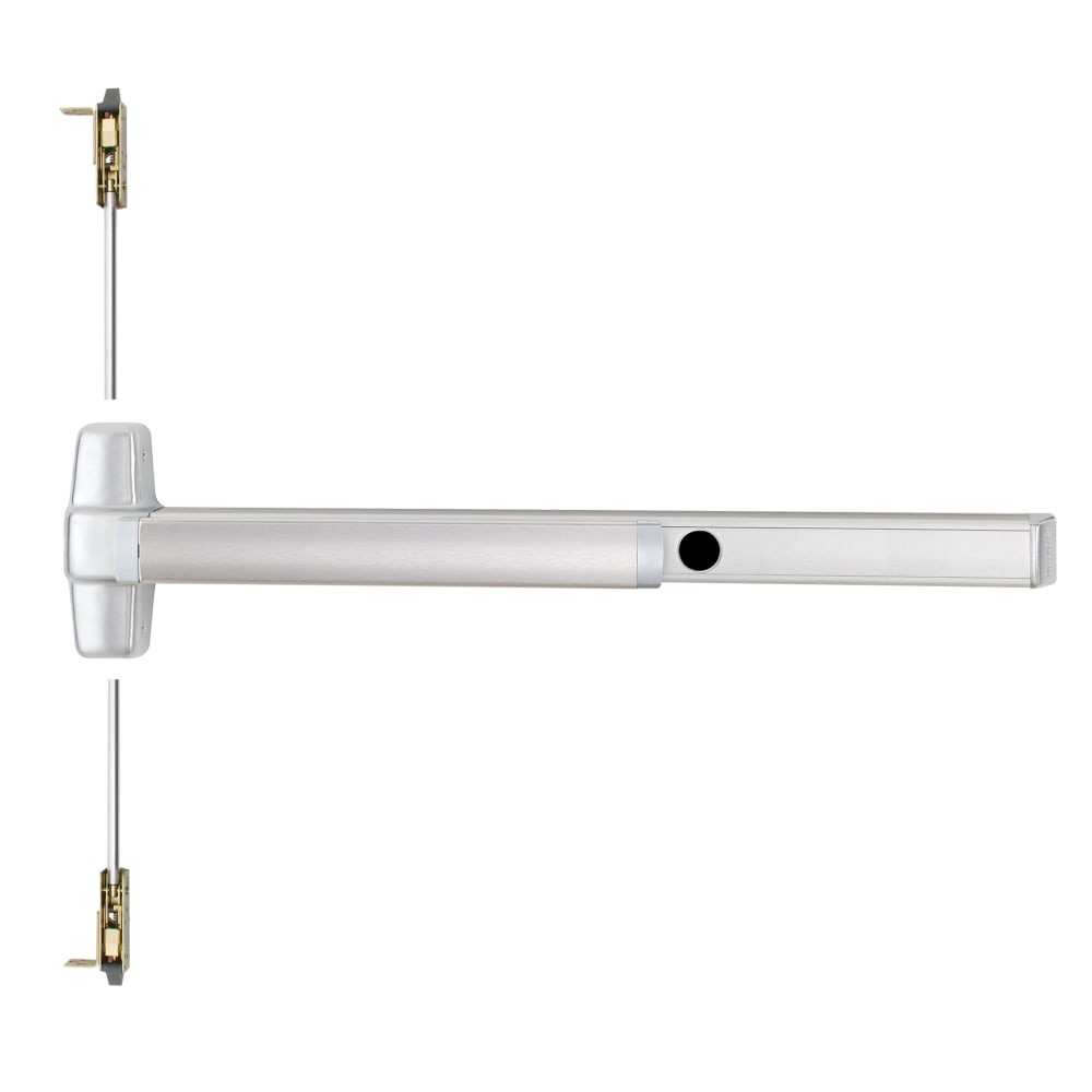 CD9847L-BE-06 4 26D RHR Von Duprin 98 Series Passage Concealed Vertical Rod Exit Device in Satin Chrome