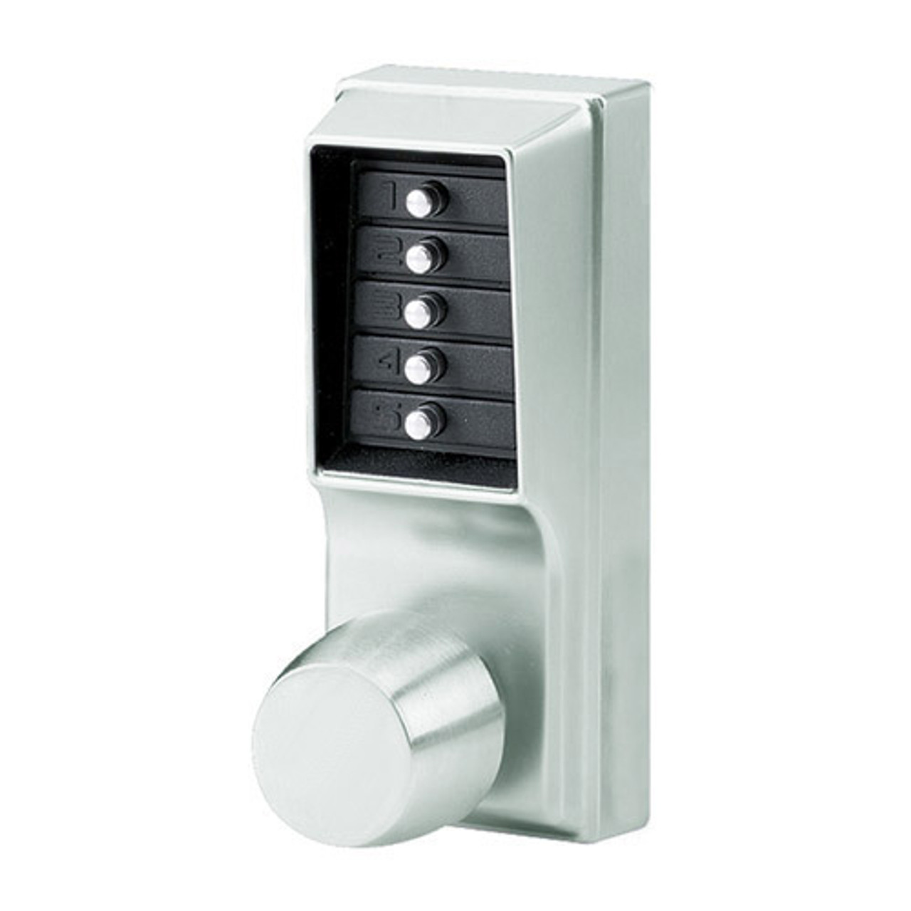 Simplex Pushbutton Lock in Bright Chrome Finish