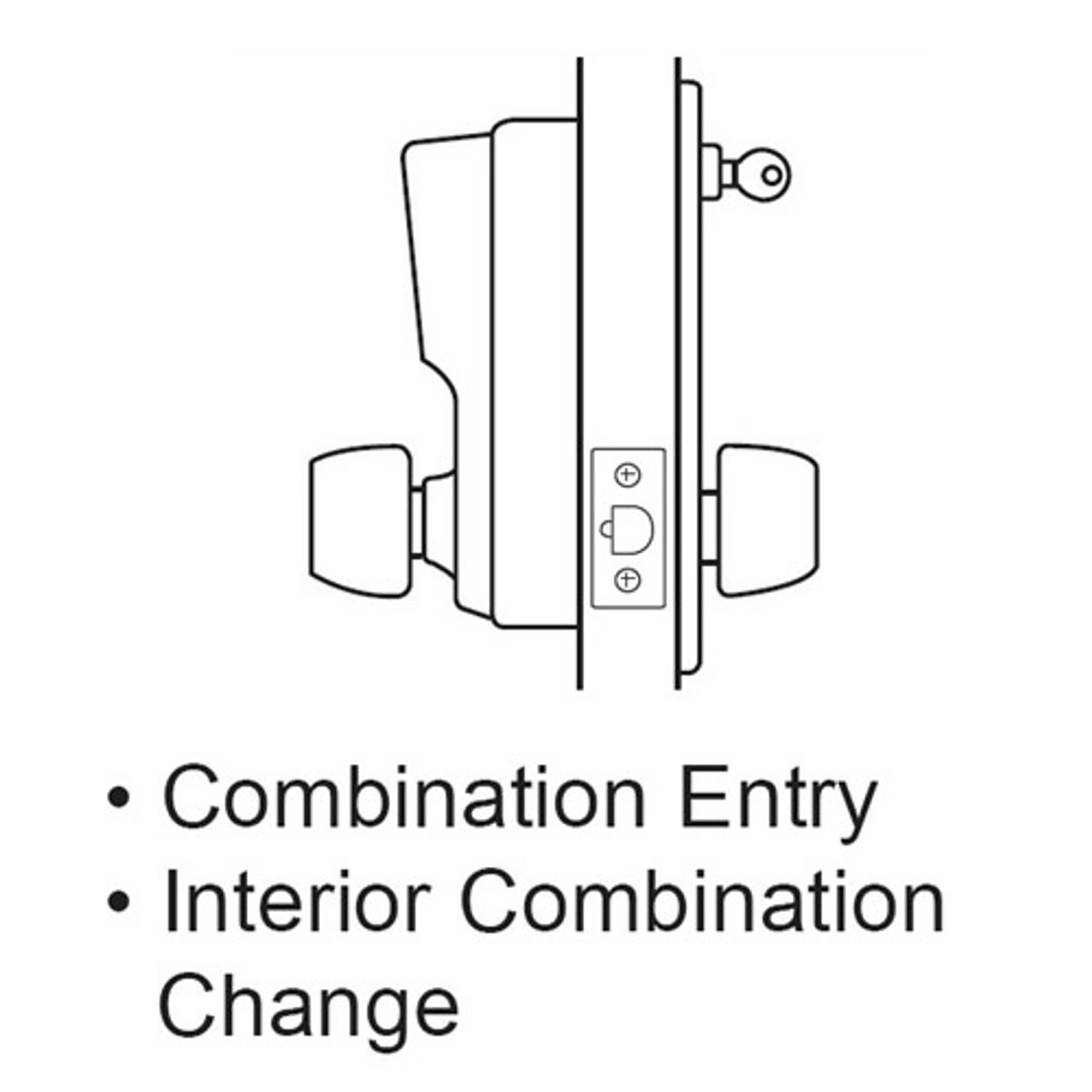 Simplex Pushbutton with Cylindrical Lock