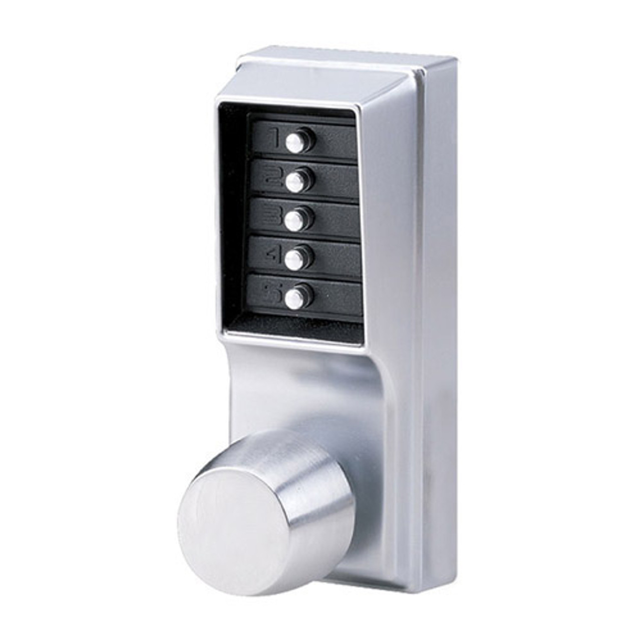 1031-26D-41 Simplex Pushbutton Cylindrical Lock with Knob, Combination  Entry, Passage and no Key-Override in Satin Chrome Lock Depot Inc