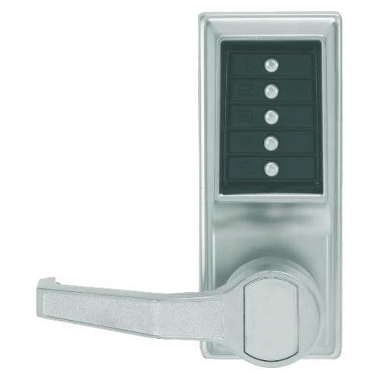 Simplex Pushbutton Lock in Bright Chrome Finish