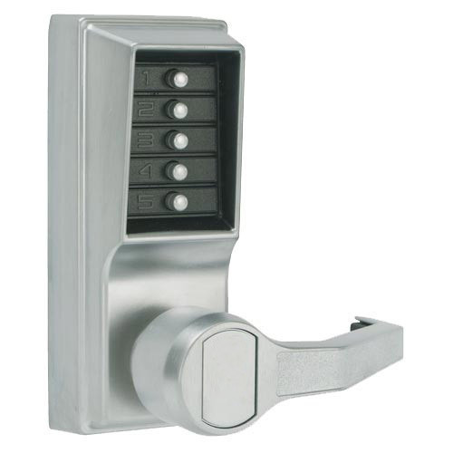 Simplex Pushbutton Lock in Bright Chrome Finish