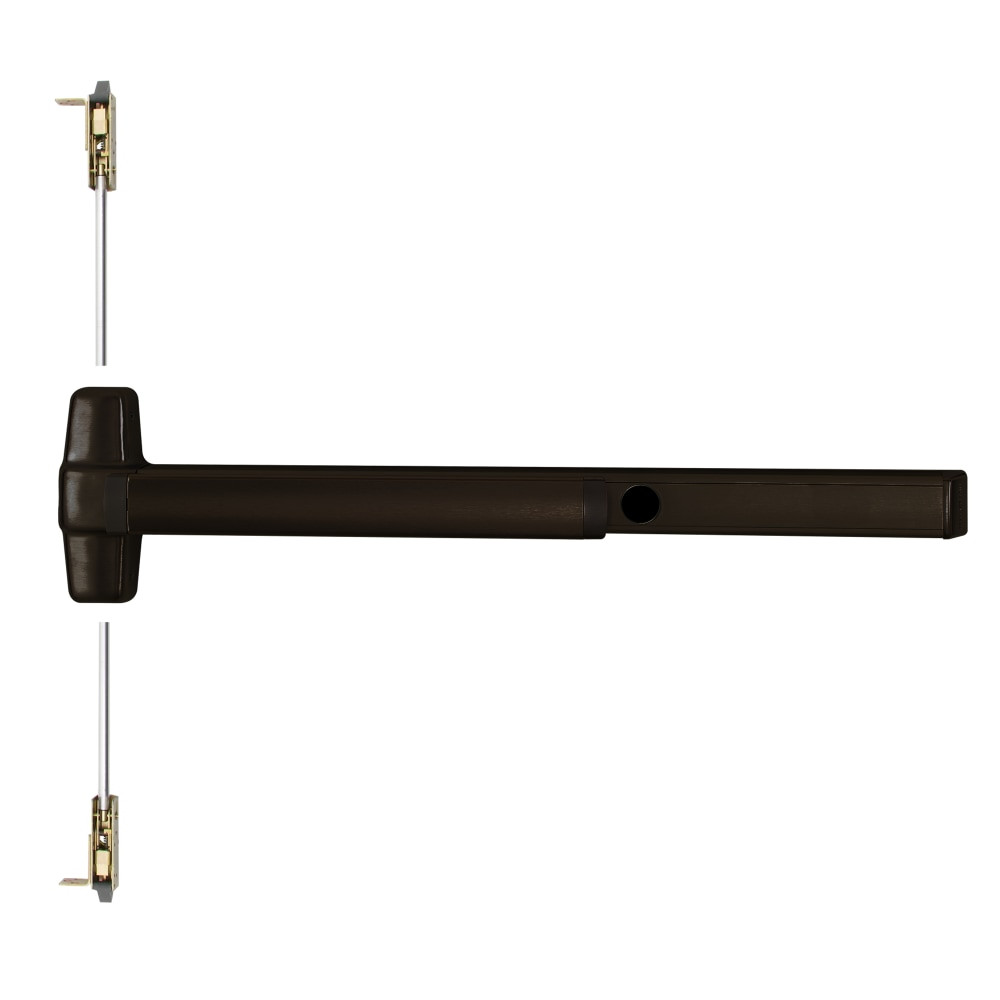 CD9847L-16 3 313 LHR Von Duprin 98 Series Classroom Concealed Vertical Rod Exit Device in Duranodic Dark Bronze