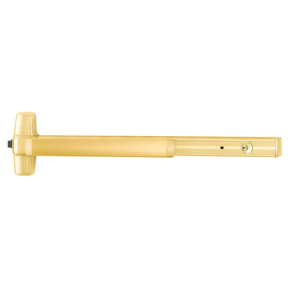 CXA99L-12 4 3 LHR Von Duprin 99 Series Classroom Rim Exit Device in Bright Brass
