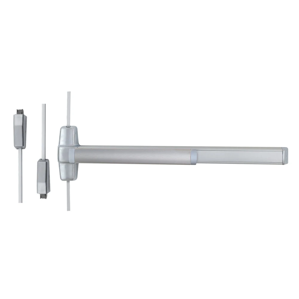 RX9827L-BE-06-F 4 US28 RHR Von Duprin 98 Series Passage Fire Rated Surface Vertical Rod Exit Device in Anodized Aluminum