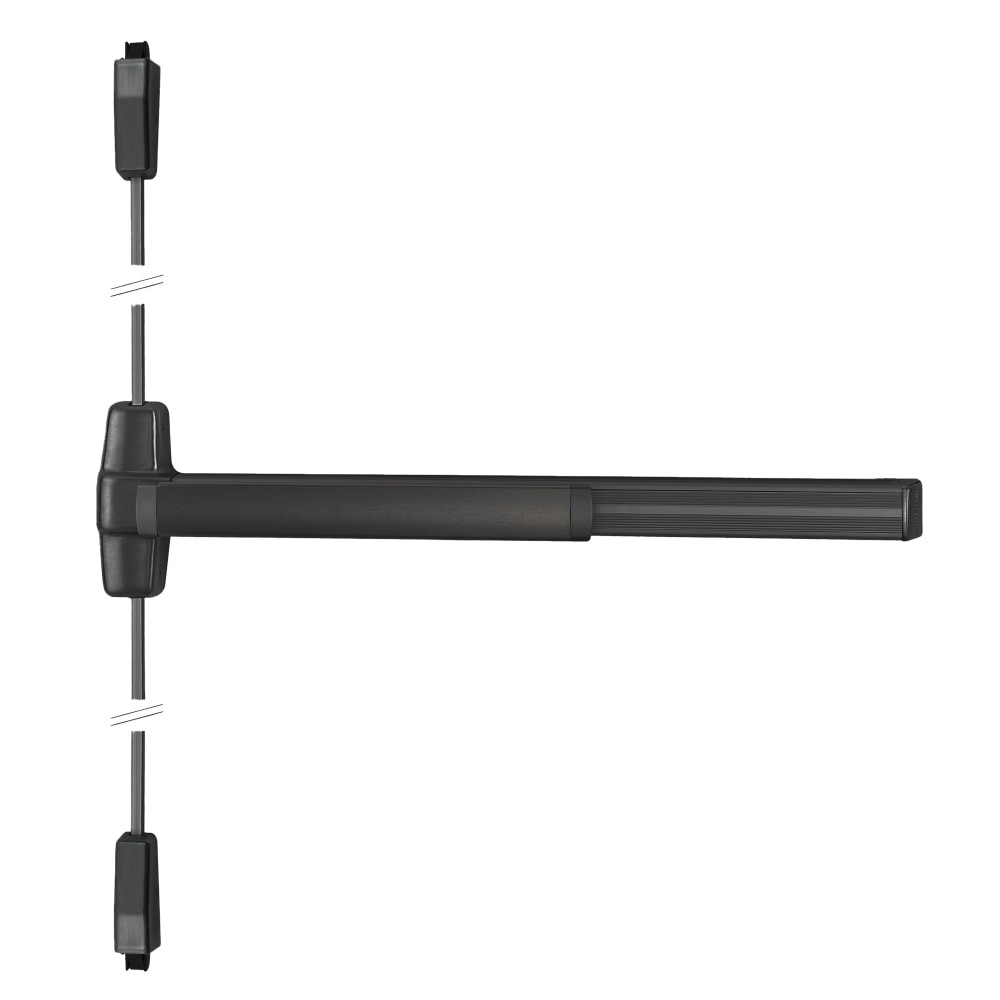 RXQEL9927L-BE-02-F 4 315 LHR Von Duprin 99 Series Passage Fire Rated Surface Vertical Rod Exit Device in Black