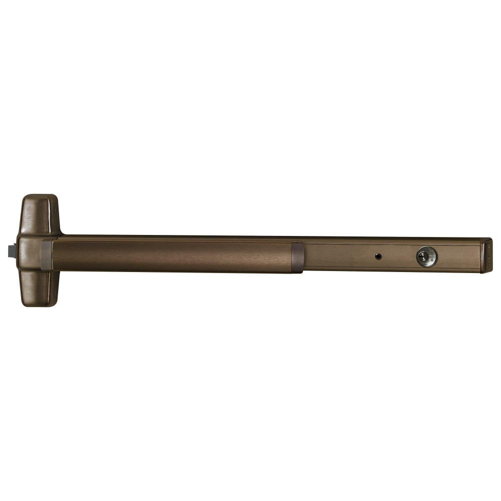CXA98L-NL-03-F 4 313 RHR Von Duprin 98 Series Night Latch Fire Rated Rim Exit Device in Duranodic Dark Bronze