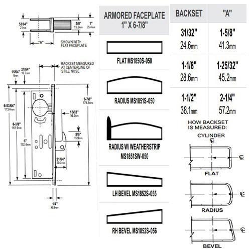 MS1951-450-313 Adams Rite MS1951 Series Deadlock