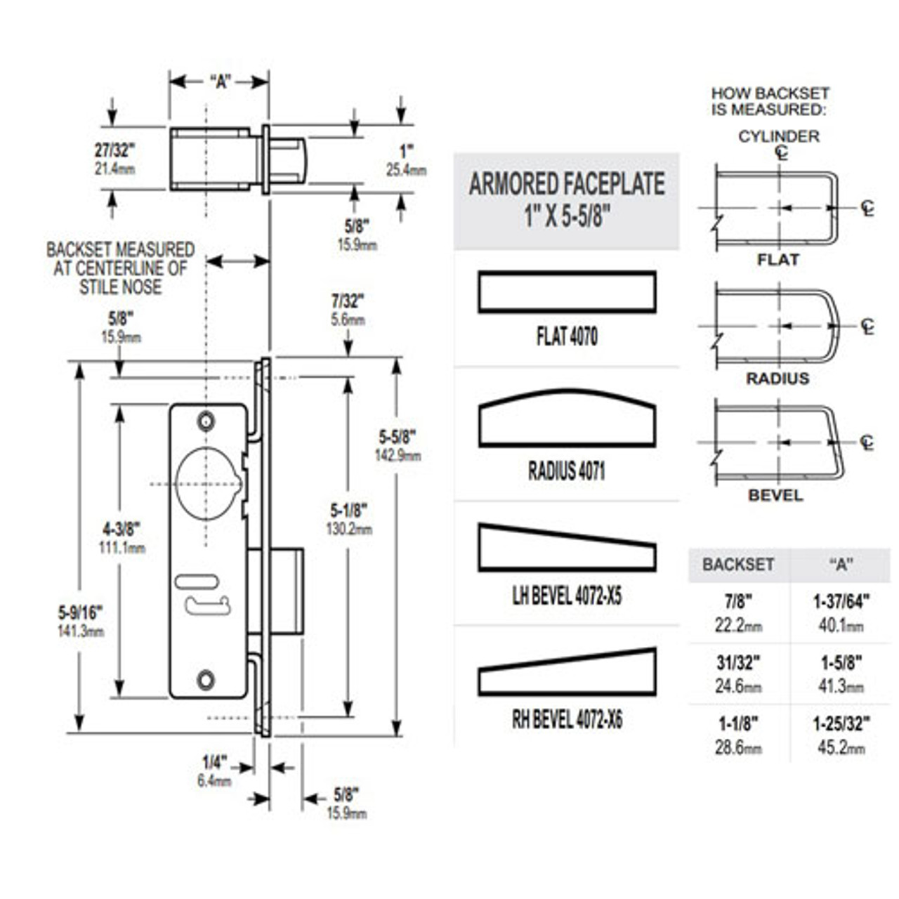 4070-25-335 Adams Rite 4070 Series Deadlock