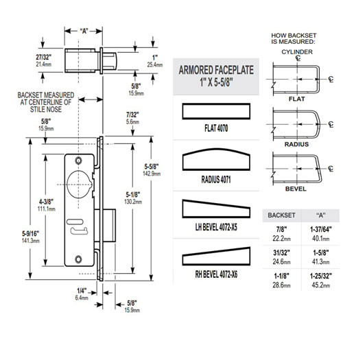 4071-35-335 Adams Rite 4071 Series Deadlock