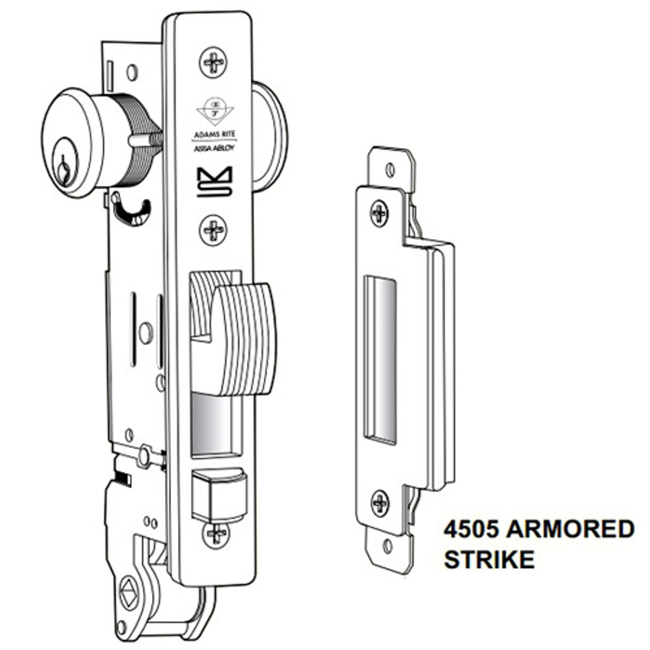 MS+1890-202-5-628 Adams Rite MS+1890 Series Deadlock/Deadlatch