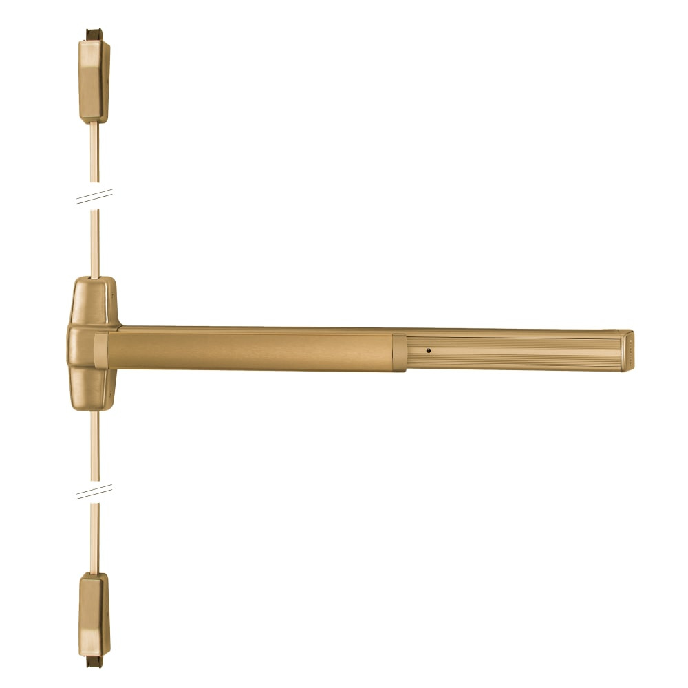 RX9927L-NL-05 3 US10 LHR Von Duprin 99 Series Night Latch Surface Vertical Rod Exit Device in Satin Bronze