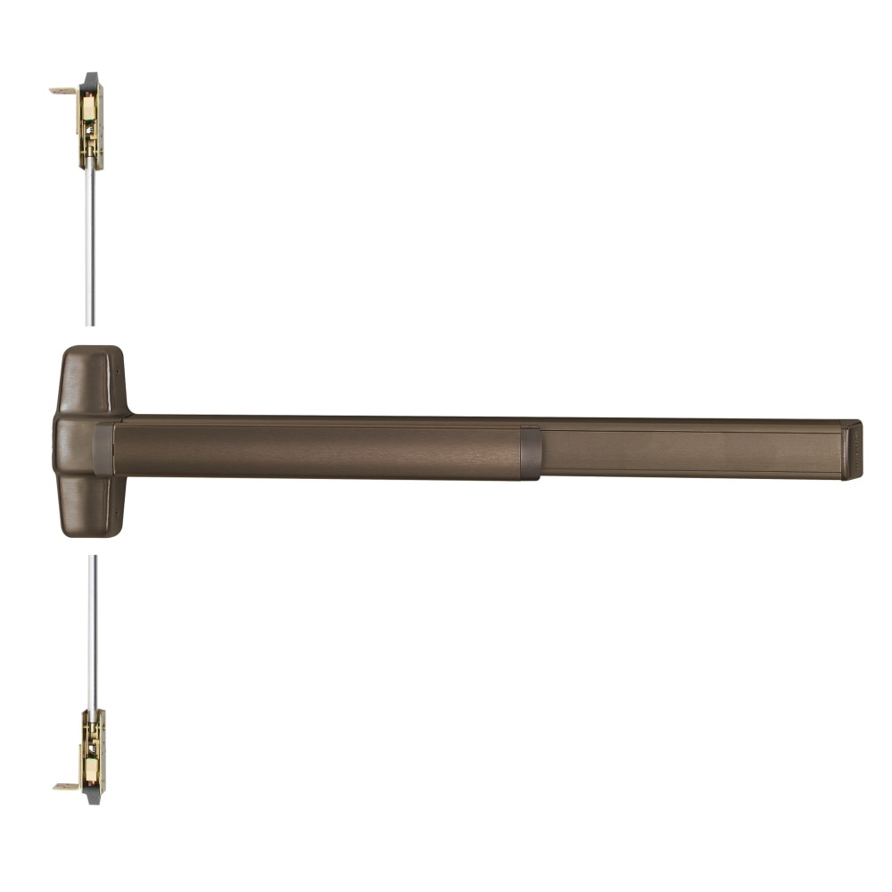 RXQEL9847L-KC-05-F 4 US10B R Von Duprin 98 Series Key Capture Fire Rated Concealed Vertical Rod Exit Device in Oil Rubbed Bronze