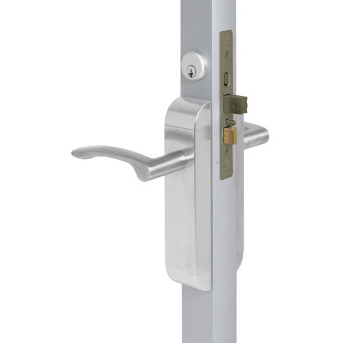 2190-322-103-32D Adams Rite Dual Force Interconnected 2190 series Deadlock/Deadlatch in Satin Stainless