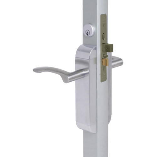 2190-412-101-32 Adams Rite Dual Force Interconnected 2190 series Deadlock/Deadlatch in Bright Stainless