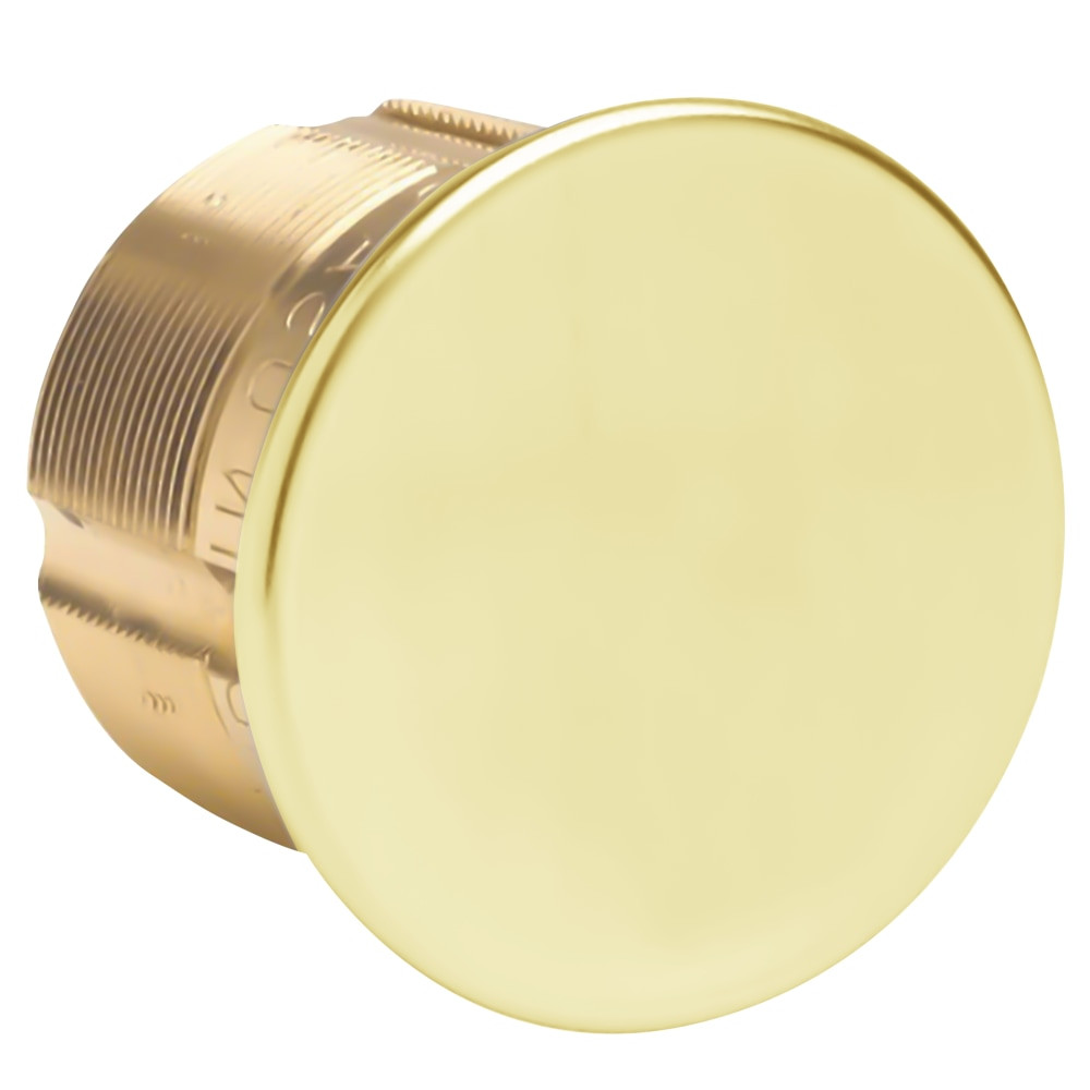 7180DC-03 Ilco 5-Pin Mortise Cylinder in Bright Brass - Kaba Ilco