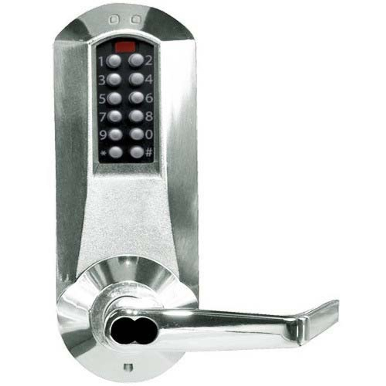 Eplex Pushbutton Lock in Bright Chrome Finish