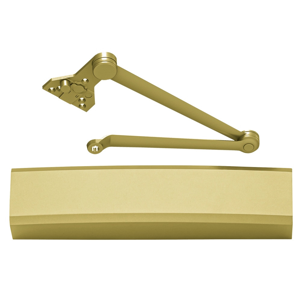 LCN 1450 with Cushion Arm Full Cover in Bright Brass