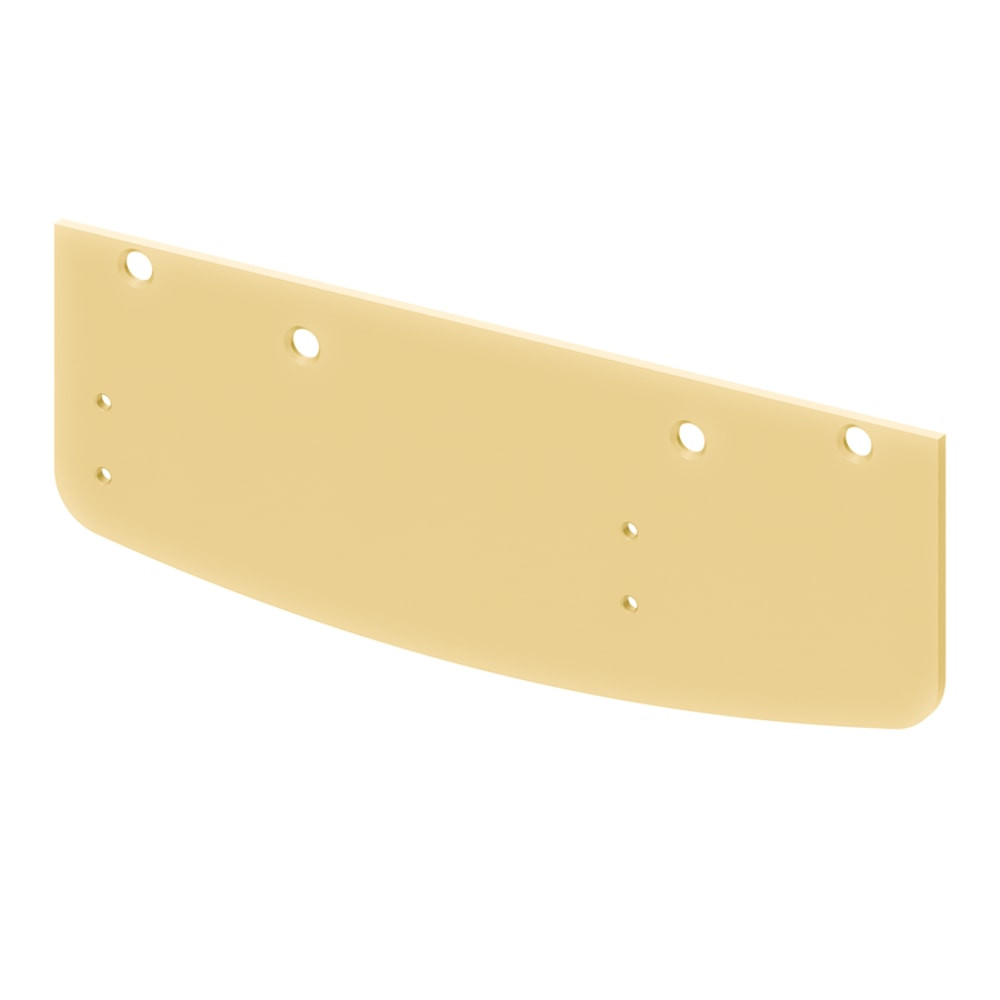 LCN 1460 Parallel Arm Drop Plate in Bright Brass