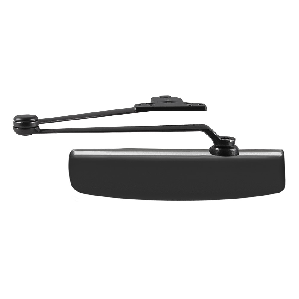 LCN 1461 with Hold Open Extra Duty Arm with Door Stop in Black