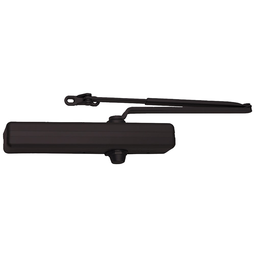 LCN 1461 with Regular Arm with Door Stop in Black