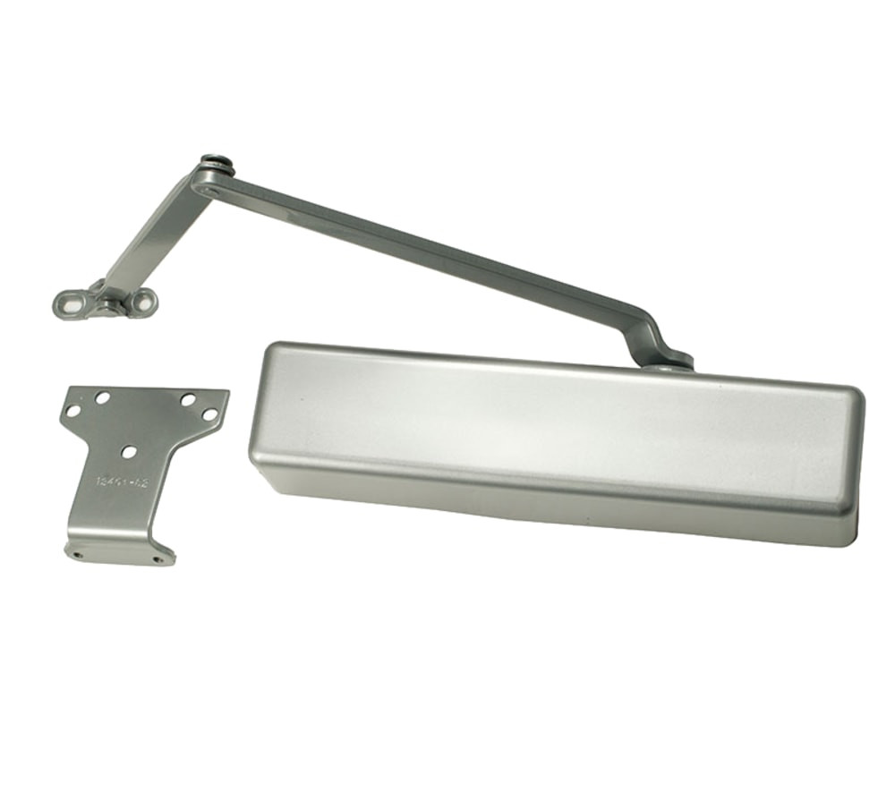 LCN 1461 with Spring Hold Open Cushion Arm Full Cover in Aluminum